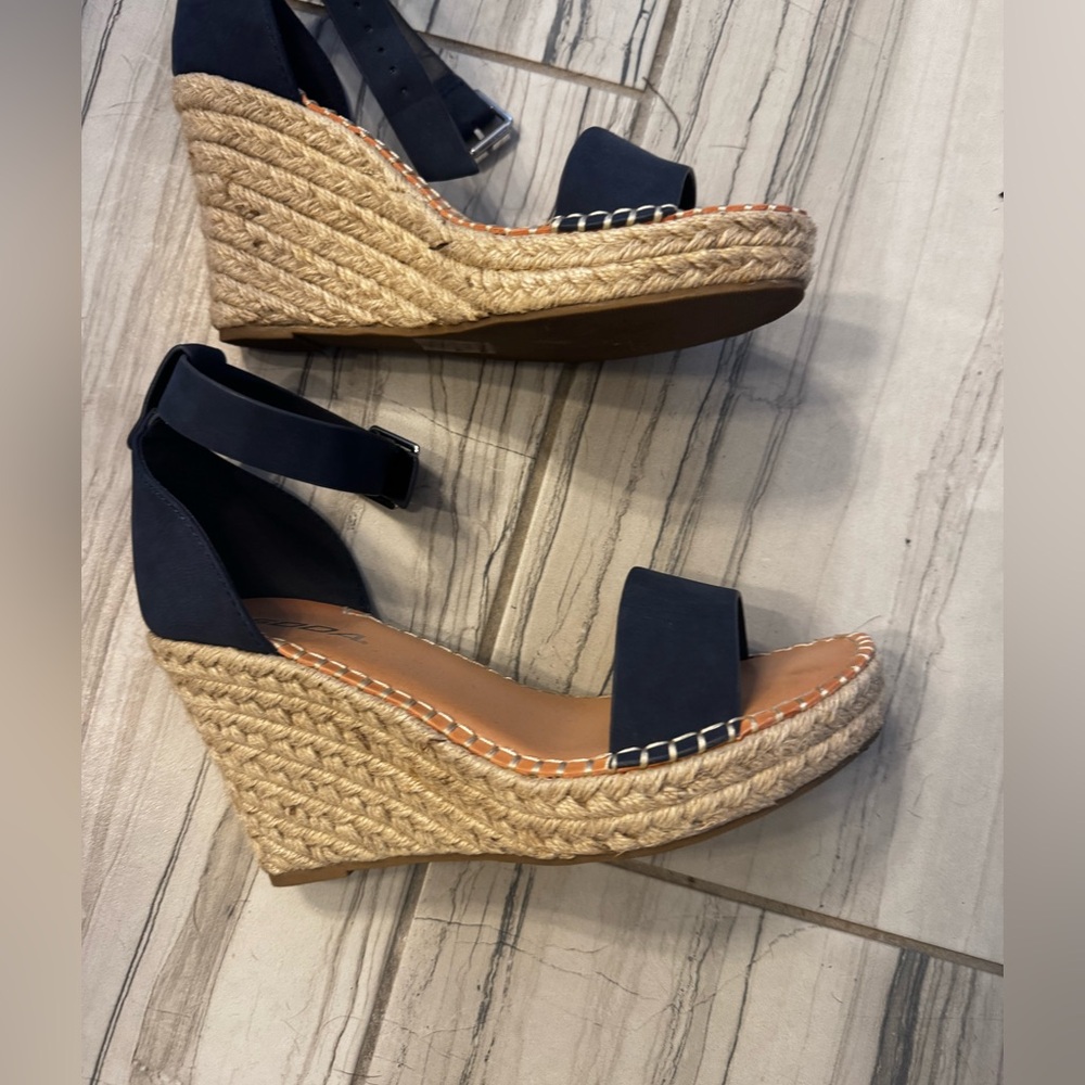 Brand New! Navy wedges